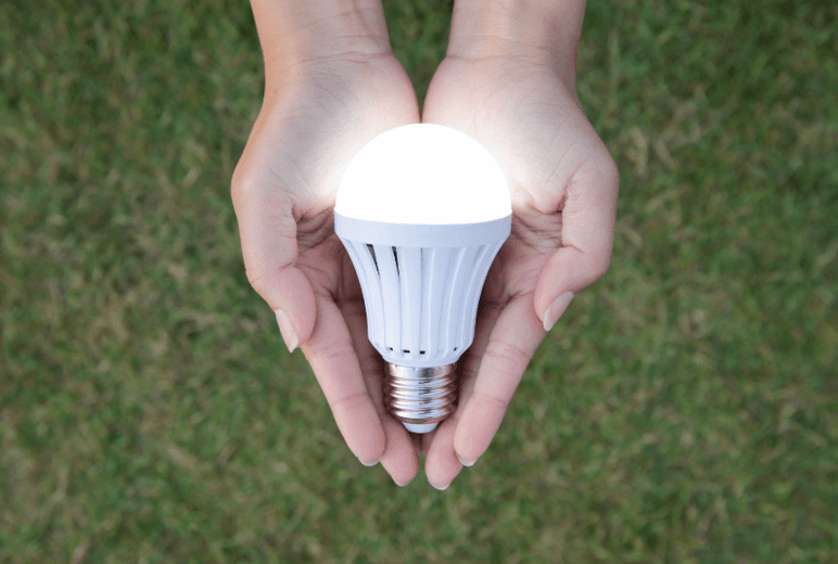 How are LED lights better for the environment?