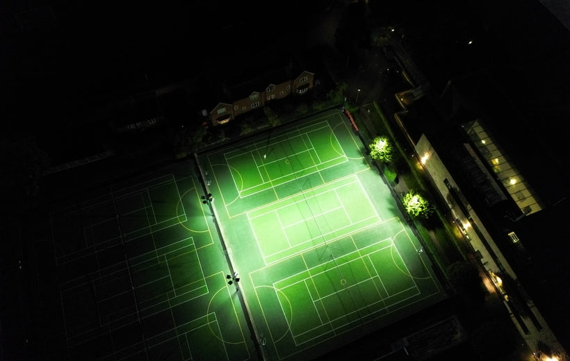 Complete new LED Lighting installation for Repton School Tennis courts