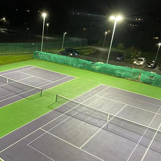 Widnes Tennis Club: INUI LED lighting upgrade for outdoor courts