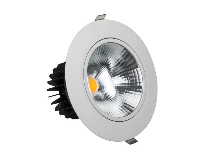 White 40w COB Tilt Down Light