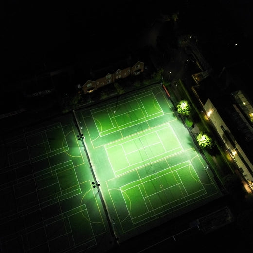 Complete new LED Lighting installation for Repton School Tennis courts