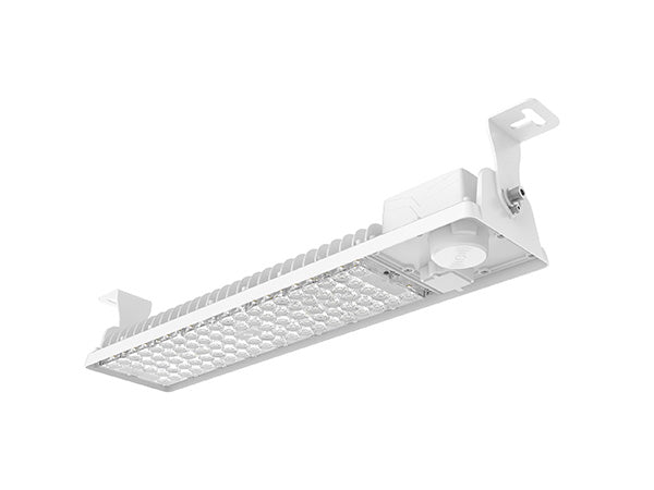 A white LED cold storage linear light fixture designed for use in extreme environments with temperatures as low as -50 degrees Celsius.